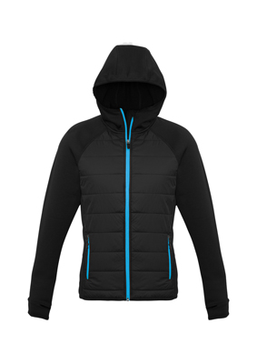 The Biz Collection Stealth Womens Hoodie Jacket is a warm hoodie jacket.  Available in 5 colour options.  XS - 2XL.  Great branded insulated hoodie jackets.