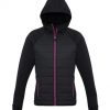 J515L Biz Collection Stealth Womens Hoodie Jacket – Black/Magenta – Promotrenz
