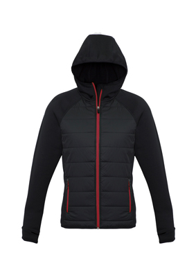 The Biz Collection Stealth Womens Hoodie Jacket is a warm hoodie jacket.  Available in 5 colour options.  XS - 2XL.  Great branded insulated hoodie jackets.