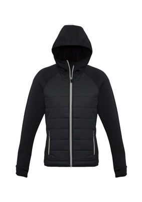 The Biz Collection Stealth Womens Hoodie Jacket is a warm hoodie jacket.  Available in 5 colour options.  XS - 2XL.  Great branded insulated hoodie jackets.