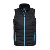 J616M Biz Collection Stealth Mens Vest – Black/Cyan – Promotrenz