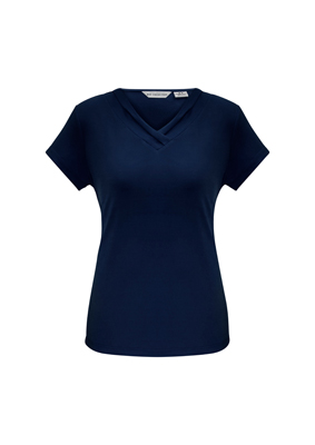 The Biz Collection Ladies Lana Short Sleeve Top is a 95% polyester, v-neck, short sleeve ladies t-shirt. Available in 6 colours. Sizes 6 - 26.