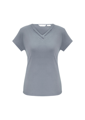 The Biz Collection Ladies Lana Short Sleeve Top is a 95% polyester, v-neck, short sleeve ladies t-shirt. Available in 6 colours. Sizes 6 - 26.