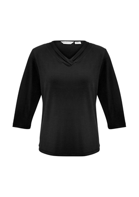 The Biz Collection Ladies Lana 3/4 Sleeve Top is a 95% polyester, v-neck, 3/4 sleeve ladies t-shirt. Available in 6 colours. Sizes 6 - 26.