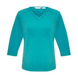 The Biz Collection Ladies Lana 3/4 Sleeve Top is a 95% polyester, v-neck, 3/4 sleeve ladies t-shirt. Available in 6 colours. Sizes 6 - 26.