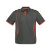 P405MS Biz Collection Mens Razor Polo Grey/Fluoro Orange – Promotrenz