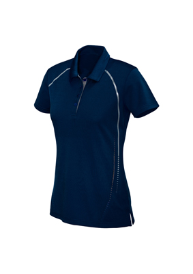 The Biz Collection Cyber Ladies Polo is made from 100% BIZ COOL™ Polyester fabric. 155 gsm. 5 colours with Silver features. Great branded polos - embroidered or printed.