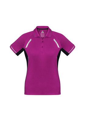 The Biz Collection Womens Renegade Polo Shirt is made from 100% Biz Cool material. 155 gsm. Contrast panels. 6 - 24. 14 colours. Great branded polos shirts and Biz Cool apparel