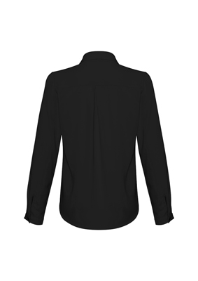 The Biz Collection Madison Long Sleeve Blouse is a mechanical stretch polyester blouse.  5 colours.  6 - 26.  Great long sleeve work blouses.