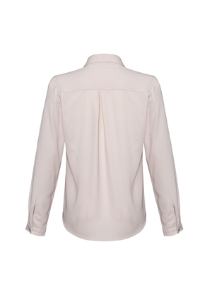 The Biz Collection Madison Long Sleeve Blouse is a mechanical stretch polyester blouse.  5 colours.  6 - 26.  Great long sleeve work blouses.