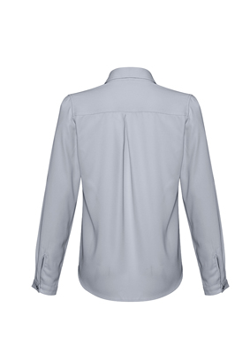 The Biz Collection Madison Long Sleeve Blouse is a mechanical stretch polyester blouse.  5 colours.  6 - 26.  Great long sleeve work blouses.