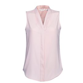 The Biz Collection Madison Sleeveless Blouse is a mechanical stretch polyester blouse.  5 colours.  6 - 26.  Great sleeveless blouses from Biz Collection