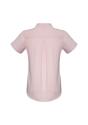 The Biz Collection Madison Short Sleeve Blouse is a mechanical stretch polyester blouse.  5 colours.  6 - 26.  Great short sleeve blouses from Biz Collection