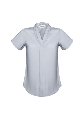 The Biz Collection Madison Short Sleeve Blouse is a mechanical stretch polyester blouse.  5 colours.  6 - 26.  Great short sleeve blouses from Biz Collection
