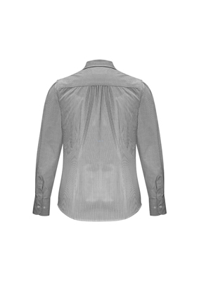 The Biz Collection Ladies Euro Long Sleeve Shirt is an easy care 65% polyester, 35% cotton shirt.  3 colours.  6 - 26.  Great branded long sleeve work shirts.