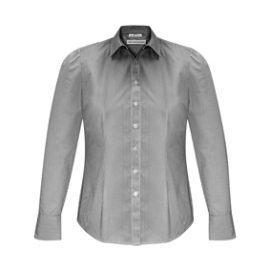 The Biz Collection Ladies Euro Long Sleeve Shirt is an easy care 65% polyester, 35% cotton shirt.  3 colours.  6 - 26.  Great branded long sleeve work shirts.