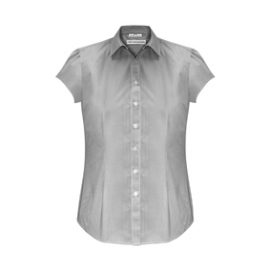The Biz Collection Ladies Euro Short Sleeve Shirt is an easy care 65% polyester, 35% cotton shirt.  3 colours.  6 - 26.  Great branded short sleeve work shirts.