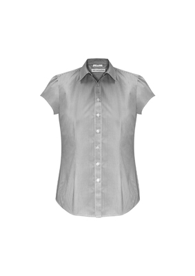 The Biz Collection Ladies Euro Short Sleeve Shirt is an easy care 65% polyester, 35% cotton shirt.  3 colours.  6 - 26.  Great branded short sleeve work shirts.