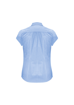 The Biz Collection Ladies Euro Short Sleeve Shirt is an easy care 65% polyester, 35% cotton shirt.  3 colours.  6 - 26.  Great branded short sleeve work shirts.