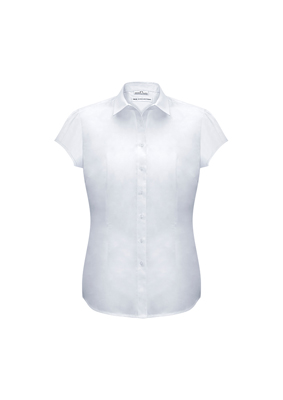 The Biz Collection Ladies Euro Short Sleeve Shirt is an easy care 65% polyester, 35% cotton shirt.  3 colours.  6 - 26.  Great branded short sleeve work shirts.