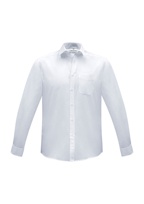 The Biz Collection Mens Euro Long Sleeve Shirt is an easy care 65% polyester, 35% cotton shirt.  3 colours.  XS - 5XL.  Great branded long sleeve work shirts.