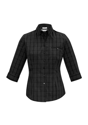The Biz Collection Ladies Harper 3/4 Sleeve Shirt is a 65% polyester shirt. Prince of Wales check fabric. 2 colours. 6 - 24. Great business shirts.