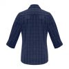 S820LT Biz Collection Ladies Harper 3/4 Sleeve Shirt – Ink/Silver