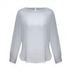 S828LL Biz Collection Madison Boatneck Blouse – Silver Mist