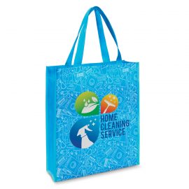 The Trends Collection Kira Tote Bag Laminated is a reusable tote bag made from matt laminated non woven material.  Handles & binding available in 12 colours.