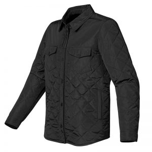 The Stormtech Mens Diamondback Jacket is a lightweight, quilted, water resistant jacket. Multiple pockets. Available in Black.