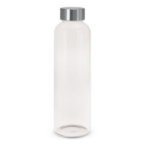 111271 Trends Collection Venus Glass Bottle - Promotrenz The Trends Collection Venus Glass Drink Bottle is a 600ml glass drink bottle with screw on lid. Great branded eco glass drink bottles - ideal for client gifts.
