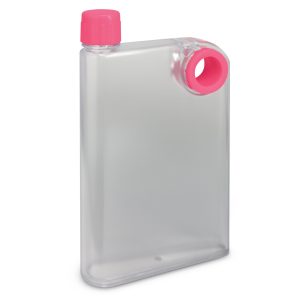 The Trends Collection Accent Drink Bottle is a 400ml water bottle shaped like a notebook.  Lid and Ring colours mix n match.  Great branded drink bottles.