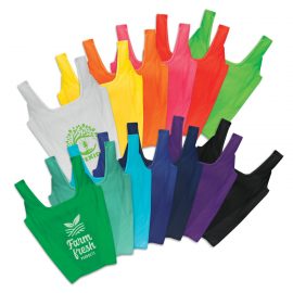 The Trends Collection Checkout Shopping Bag is a reusable shopping bag that is one of the most compact reusable bags available.  13 colours.  Great shopping bags.