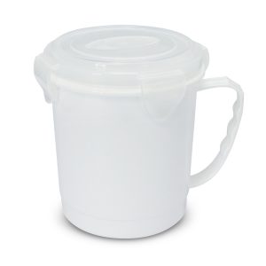 112394 - Trends Collection Snack Cup - Promotrenz The Trends Collection Snack Cup is a 500ml cup with large handle perfect for leftovers. Great branded food accessories for staff and clients. In White.