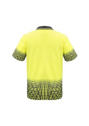 The Syzmik Mens Tracks Polo is a breathable, quick dry, hi viz polo with zip pocket. 4 colours. XS - 7XL. Great practical hi vis workwear from Syzmik.