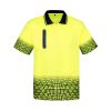 ZH300 Syzmik Mens Tracks Polo – Yellow/Navy