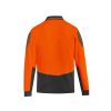 ZH310 Syzmik Flux Long Sleeve Polo – Orange/Charcoal