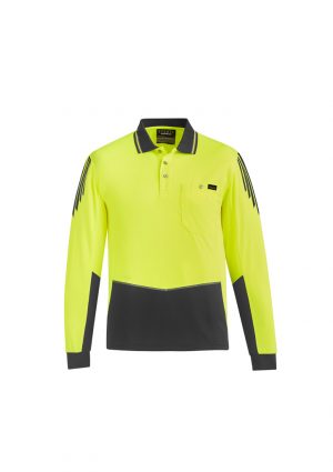 The Syzmik Flux Long Sleeve Polo is a 175gsm polyester with stretch mesh panels.  XXS-7XL.  6 colours.  Great branded long sleeve hi vis polos. 