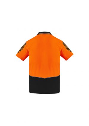 The Syzmik Flux Short Sleeve Polo is a 175gsm polyester with stretch mesh panels.  XXS-7XL.  6 colours.  Great branded short sleeve hi vis polos.