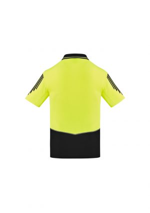 The Syzmik Flux Short Sleeve Polo is a 175gsm polyester with stretch mesh panels.  XXS-7XL.  6 colours.  Great branded short sleeve hi vis polos.