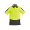 ZH315 Syzmik Flux Short Sleeve Polo – Yellow/Charcoal