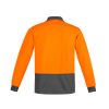 ZH410 Syzmik Comfort Back Long Sleeve Polo – Orange/Charcoal