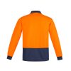 ZH410 Syzmik Comfort Back Long Sleeve Polo – Orange/Navy
