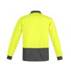 ZH410 Syzmik Comfort Back Long Sleeve Polo – Yellow/Charcoal