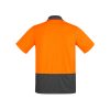 ZH415 Syzmik Comfort Back Short Sleeve Polo – Orange/Charcoal