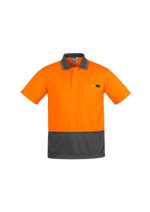 The Syzmik Comfort Back Short Sleeve Polo is a 170gsm, natural, breathable long sleeve polo.  4 colours.  XXS - 7XL. Great branded hi vis long sleeve polos.