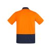 ZH415 Syzmik Comfort Back Short Sleeve Polo – Orange/navy