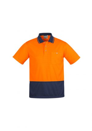 The Syzmik Comfort Back Short Sleeve Polo is a 170gsm, natural, breathable long sleeve polo.  4 colours.  XXS - 7XL. Great branded hi vis long sleeve polos.