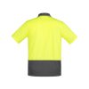 ZH415 Syzmik Comfort Back Short sleeve Polo – Yellow/Charcoal