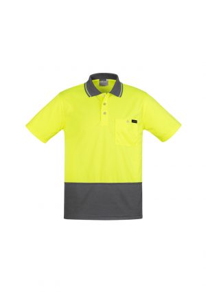 The Syzmik Comfort Back Short Sleeve Polo is a 170gsm, natural, breathable long sleeve polo.  4 colours.  XXS - 7XL. Great branded hi vis long sleeve polos.